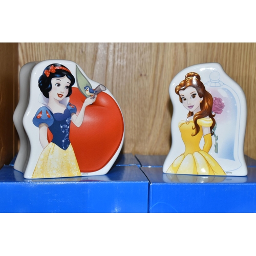 310 - FOUR BOXED ENESCO 'DISNEY ENCHANTING COLLECTION' CERAMIC MONEY BOXES, comprising 'Some Day My Prince... 