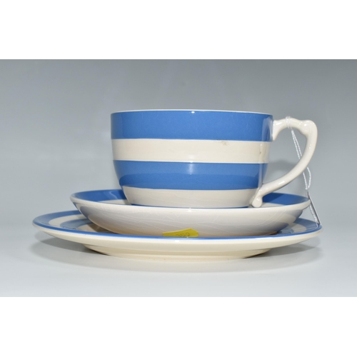 311 - T.G. GREEN POTTERY - CLOVERLEAF TRADITIONAL CORNISHWARE COFFEE CUP TRIO, comprising coffee cup, diam... 