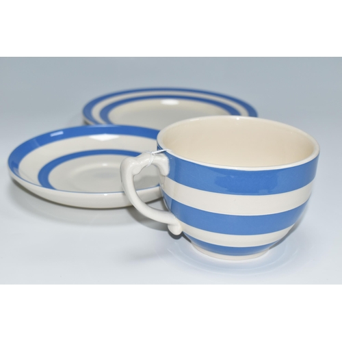 311 - T.G. GREEN POTTERY - CLOVERLEAF TRADITIONAL CORNISHWARE COFFEE CUP TRIO, comprising coffee cup, diam... 