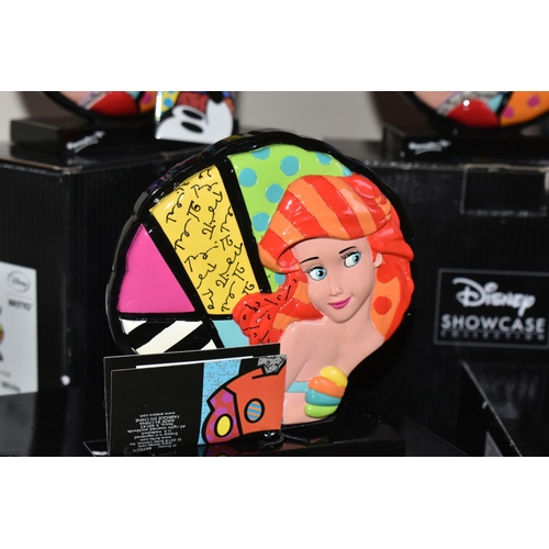 335 - FIVE BOXED DISNEY BRITTO ORNAMENTS, new and unused with cardboard labels, comprising one Tinkerbell,... 