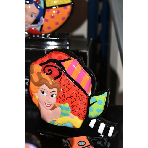 335 - FIVE BOXED DISNEY BRITTO ORNAMENTS, new and unused with cardboard labels, comprising one Tinkerbell,... 