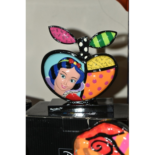 335 - FIVE BOXED DISNEY BRITTO ORNAMENTS, new and unused with cardboard labels, comprising one Tinkerbell,... 