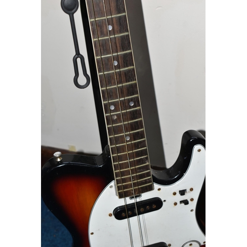 343 - A JAPANESE TELECASTER STYLE ELECTRIC GUITAR, with two single chord pickups and tremolo (1) (Conditio... 