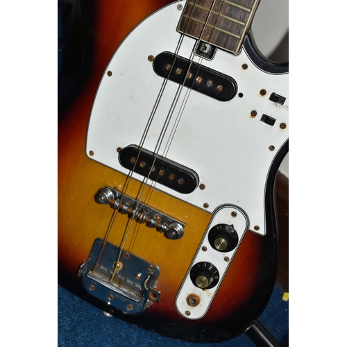 343 - A JAPANESE TELECASTER STYLE ELECTRIC GUITAR, with two single chord pickups and tremolo (1) (Conditio... 