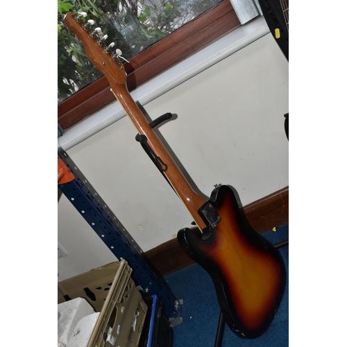 343 - A JAPANESE TELECASTER STYLE ELECTRIC GUITAR, with two single chord pickups and tremolo (1) (Conditio... 