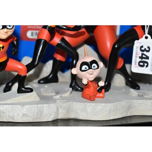 346 - AN ENESCO DISNEY ENCHANTING COLLECTION 'INCREDIBLES 2' FIGURE GROUP, titled 'Everyone is Special' no... 