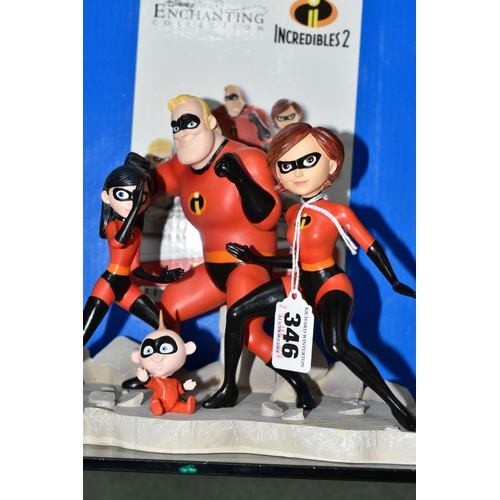 346 - AN ENESCO DISNEY ENCHANTING COLLECTION 'INCREDIBLES 2' FIGURE GROUP, titled 'Everyone is Special' no... 