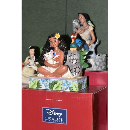 347 - FIVE BOXED ENESCO DISNEY SHOWCASE FIGURES, Disney Traditions by Jim Shore, comprising Honorable Hero... 