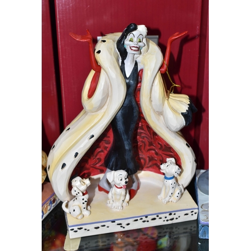 348 - THREE BOXED ENESCO DISNEY SHOWCASE FIGURES, Disney Traditions by Jim Shore, comprising Evil and Inno... 