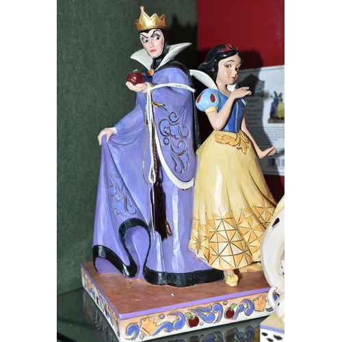 348 - THREE BOXED ENESCO DISNEY SHOWCASE FIGURES, Disney Traditions by Jim Shore, comprising Evil and Inno... 