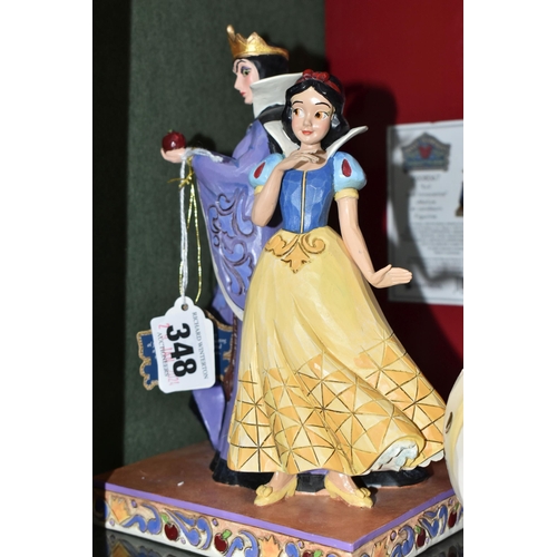 348 - THREE BOXED ENESCO DISNEY SHOWCASE FIGURES, Disney Traditions by Jim Shore, comprising Evil and Inno... 