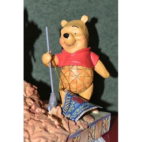 349 - FIVE BOXED ENESCO DISNEY SHOWCASE 'WINNIE THE POOH' FIGURES, from Disney Traditions by Jim Shore, co... 