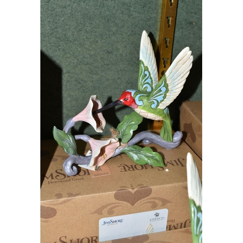 352 - NINE BOXED ENESCO JIM SHORE HEARTWOOD CREEK FIGURES, comprising Freedom First and Foremost no 600424... 