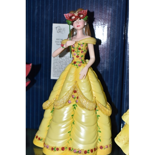 353 - FOUR BOXED ENESCO DISNEY SHOWCASE COLLECTION FIGURES, comprising Belle no 4058293, Belle Masquerade ... 