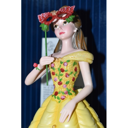 353 - FOUR BOXED ENESCO DISNEY SHOWCASE COLLECTION FIGURES, comprising Belle no 4058293, Belle Masquerade ... 