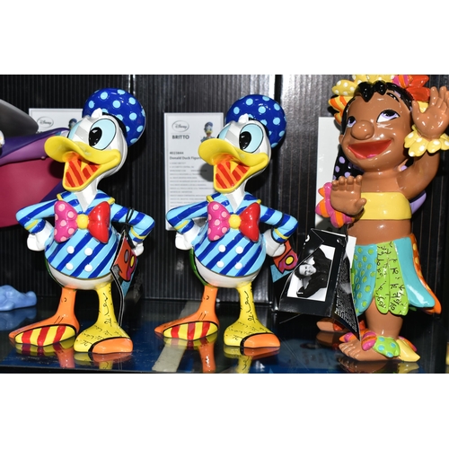 354 - FOUR BOXED ENESCO DISNEY FIGURES, comprising Disney Showcase Darkwing Duck no 4050099, and three Bri... 