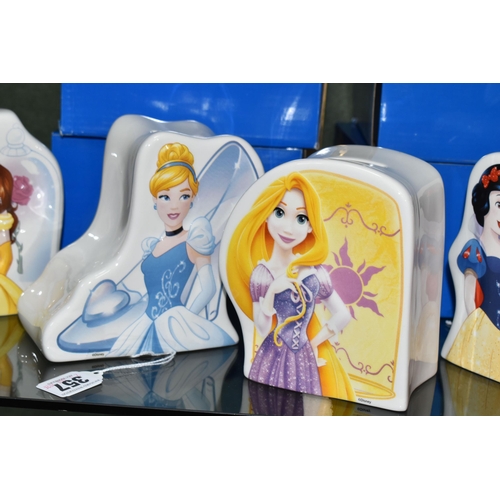 357 - FOUR BOXED ENESCO 'DISNEY ENCHANTING COLLECTION' CERAMIC MONEY BOXES, comprising 'Some Day My Prince... 