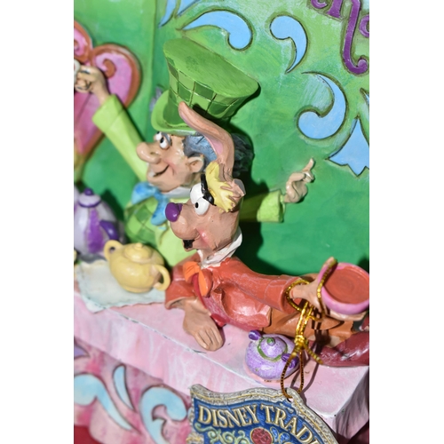 359 - FOUR BOXED ENESCO DISNEY SHOWCASE 'ALICE IN WONDERLAND' FIGURES, from Disney Traditions by Jim Shore... 