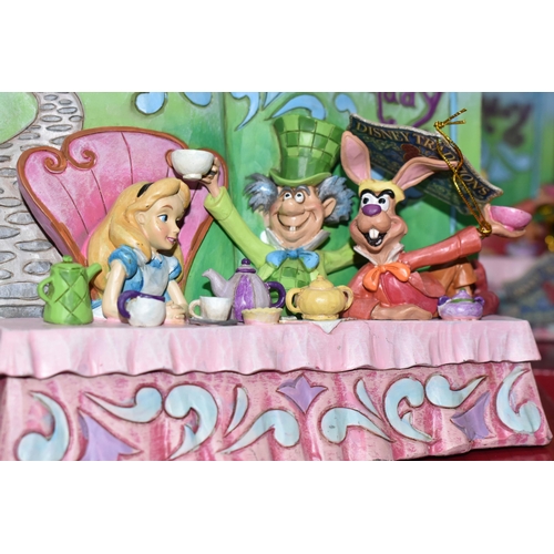 359 - FOUR BOXED ENESCO DISNEY SHOWCASE 'ALICE IN WONDERLAND' FIGURES, from Disney Traditions by Jim Shore... 