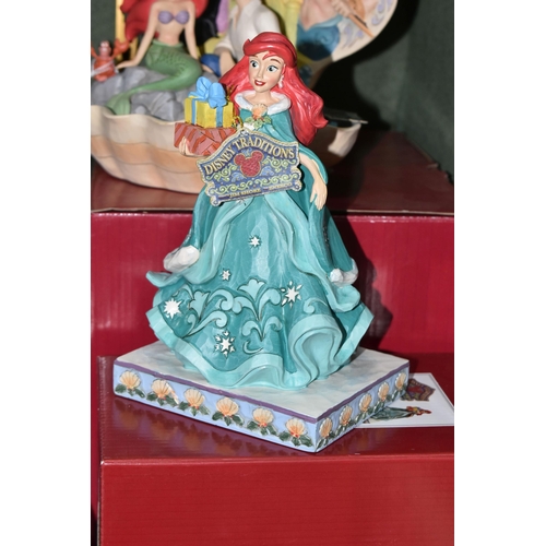 360 - FOUR BOXED ENESCO DISNEY SHOWCASE 'THE LITTLE MERMAID' FIGURES, from Disney Traditions by Jim Shore,... 