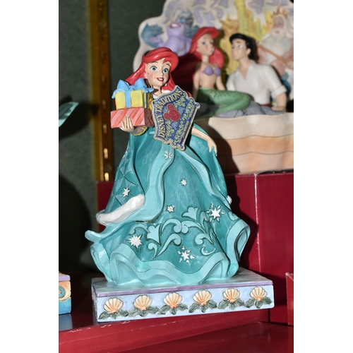 360 - FOUR BOXED ENESCO DISNEY SHOWCASE 'THE LITTLE MERMAID' FIGURES, from Disney Traditions by Jim Shore,... 