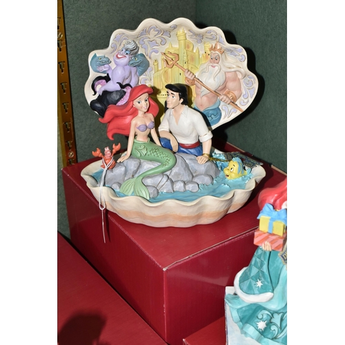 360 - FOUR BOXED ENESCO DISNEY SHOWCASE 'THE LITTLE MERMAID' FIGURES, from Disney Traditions by Jim Shore,... 