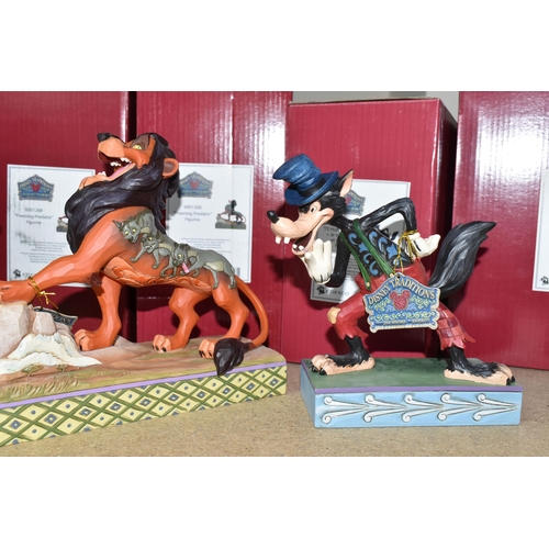 364 - FIVE BOXED DISNEY TRADITIONS RESIN SCULPTURES, comprising 'A Boys Best Friend' Elliot from Pete's Dr... 