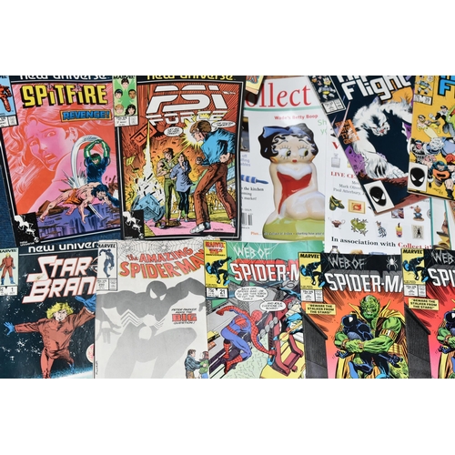 372 - A BOX OF MARVEL COMICS & COLLECT IT MAGAZINES, includes Spider-Man (including no.290, Peter Parker p... 