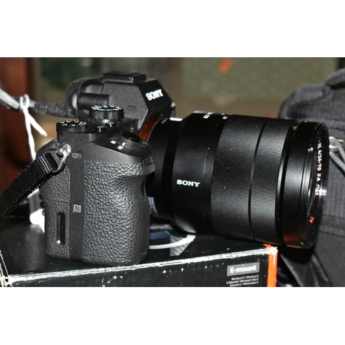 393 - A SONY ALPHA A7II DIGITAL CAMERA, fitted with a Zeiss Vario -Tessar T* f4 24-70mm lens, together wit... 