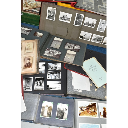 399 - TWO BOXES OF PHOTOGRAPH ALBUMS containing thirteen miscellaneous albums with a collection of various... 