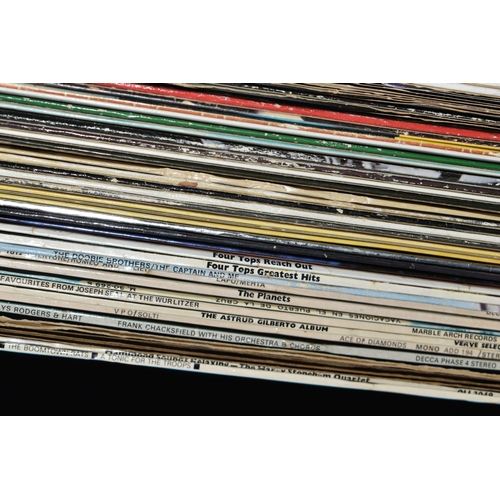 403 - FOUR CASES OF RECORDS, over one hundred and fifty LPs, including Status Quo limited edition metal ti... 