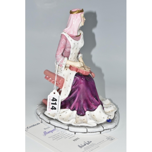 414 - A ROYAL DOULTON LIMITED EDITION FIGURINE, 'Margaret of Anjou' HN4073, numbered 281/5000, with certif... 