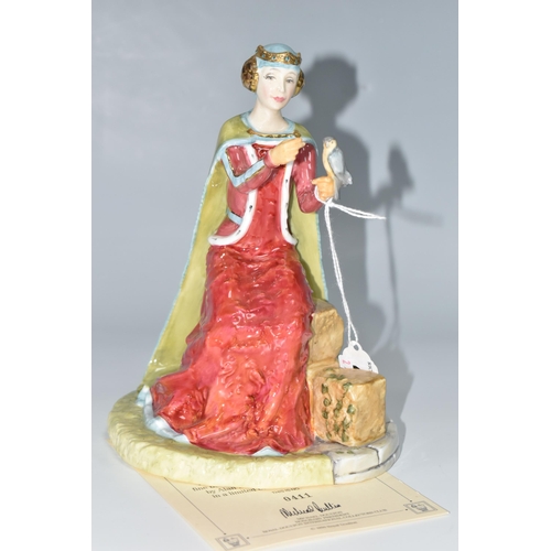 415 - A ROYAL DOULTON LIMITED EDITION FIGURINE, 'Philippa of Hainault' HN4066, numbered 411/5000, from the... 