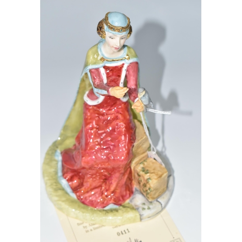 415 - A ROYAL DOULTON LIMITED EDITION FIGURINE, 'Philippa of Hainault' HN4066, numbered 411/5000, from the... 