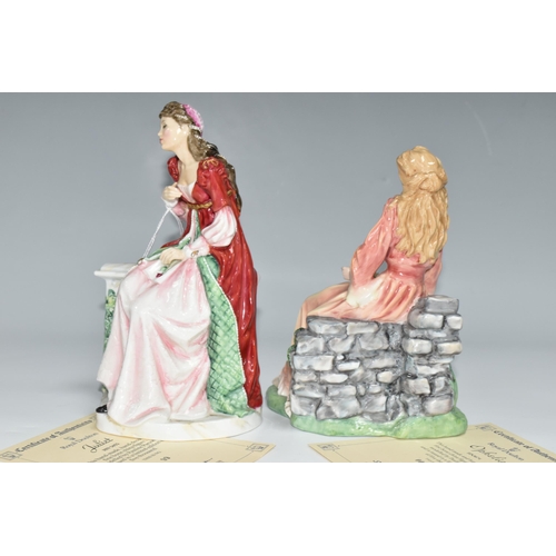 420 - TWO LIMITED EDITION ROYAL DOULTON FIGURINES, from the Shakespeare Ladies series, comprising Juliet H... 