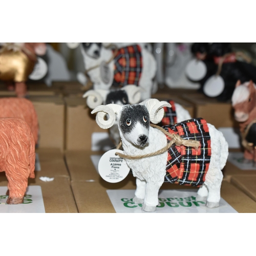 429 - FIFTEEN BOXED BORDER FINE ARTS COUNTRYSIDE COUTURE FIGURINES, Scottish character animals comprising,... 