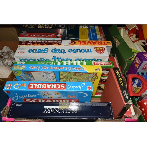 434 - A QUANTITY OF ASSORTED TOYS, GAMES AND SPORTING EQUIPMENT, to include Mayfair Games Star Trek Catan ... 