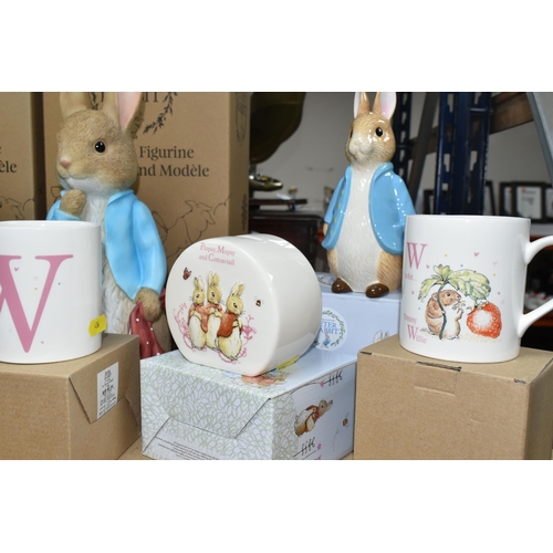 436 - A SELECTION OF BOXED ENESCO BEATRIX POTTER 'PETER RABBIT' COLLECTABLES, comprising three A29995 Pete... 