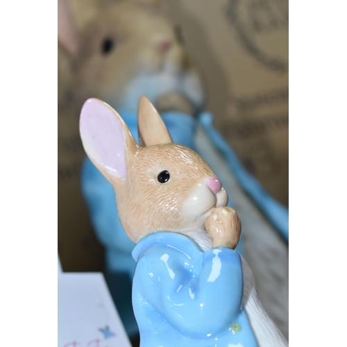 436 - A SELECTION OF BOXED ENESCO BEATRIX POTTER 'PETER RABBIT' COLLECTABLES, comprising three A29995 Pete... 