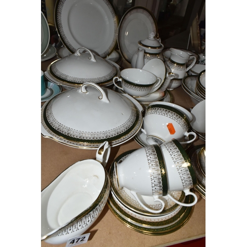 472 - ROYAL GRAFTON PART DINNER AND TEASETS, comprising a six place Majestic dinner service with five cups... 