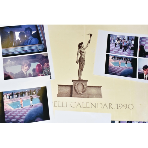 490 - EPHEMERA, a collection of photographic copies of the BEATLES filming in 1967 and a 1990 Pirelli Cale... 