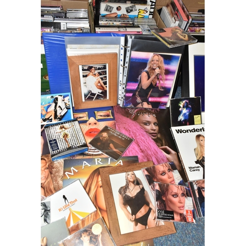 494 - THREE BOXES OF POP MUSIC EPHEMERA containing a collection of books, concert programmes, photographs,... 