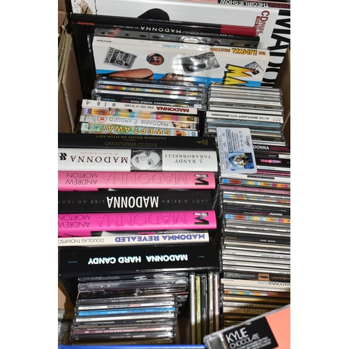 494 - THREE BOXES OF POP MUSIC EPHEMERA containing a collection of books, concert programmes, photographs,... 