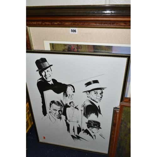 506 - A QUANTITY OF PAINTINGS AND PRINTS ETC, to include a John Austin signed limited edition print 'Danie... 