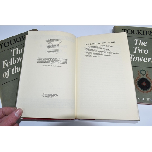 513 - TOLKIEN; J.R.R. The Lord Of The Rings in three volumes, Revised Editions, The Fellowship Of The Ring... 