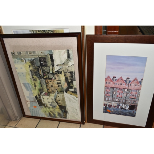 514 - A SMALL QUANTITY OF PICTURES AND PRINTS, comprising two signed Mark Spain limited edition etchings d... 