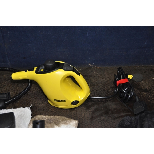 1071 - A KARCHER SC1 STEAM CLEANER with accessory bag, accessories, extension tubes etc (PAT pass and worki... 