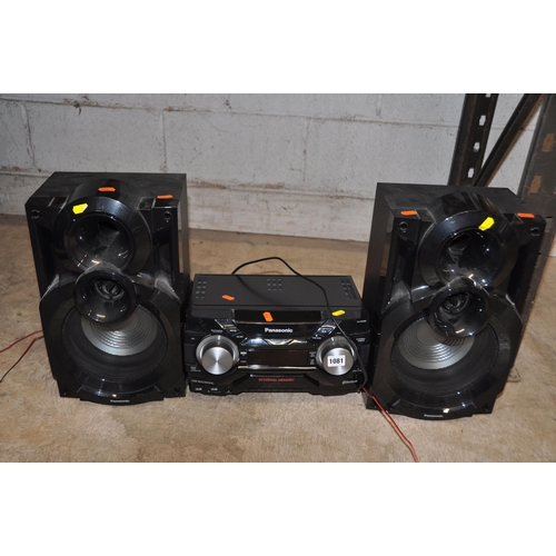 1081 - A PANASONIC SA-AKX400 HI FI with matching speakers and a Sony CFD-S50 portable Hi Fi  (both PAT pass... 