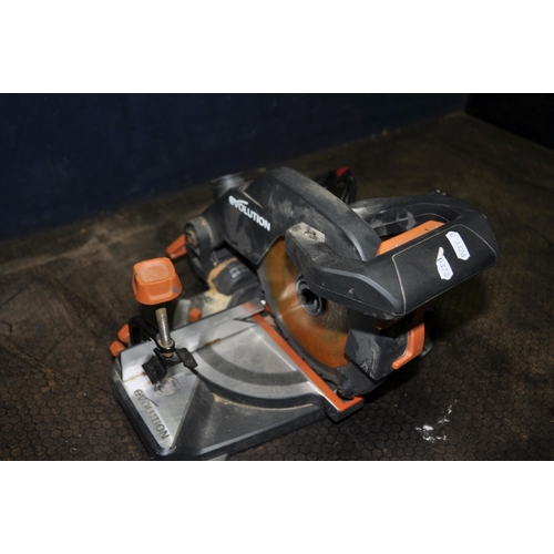 1105 - AN EVOLUTION R210 COMPOUND MITRE SAW (PAT pass and working)