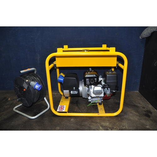 1112 - A STEPHILL SITE GENERATOR with a Honda GX160 motor, 100 and 240volt sockets (appears to be new or vi... 